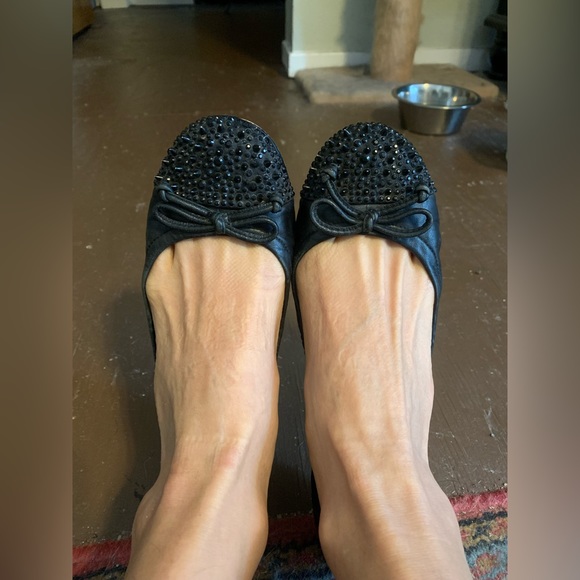 Sam Edelman Beatrix Sparkly Spiky Toe Ballet Flat, Size 7 - Picture 8 of 8